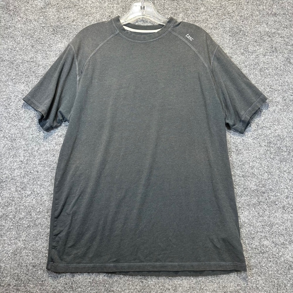 Tasc Performance T-Shirt Men Medium Gray MOSOtech Bamboo Cotton Active Gym Tee